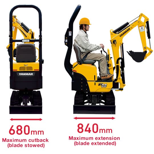 Yanmar SV08 komplett maskin
