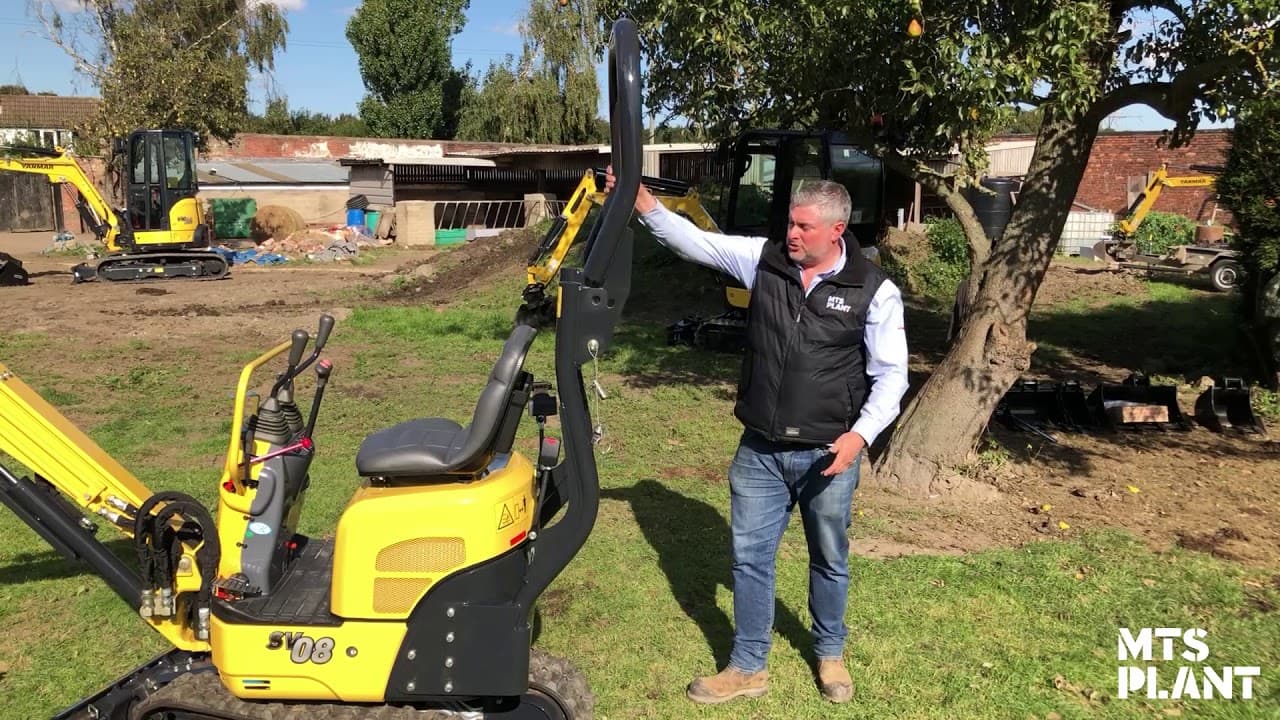 Yanmar SV08 Minigrävare - Se maskinen i aktion